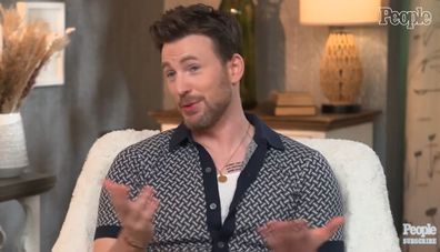 Chris Evans talks to People magazine about being Ghosted, the title of his new movie with Ana de Armas