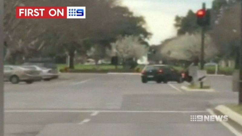 Motorcyclist allegedly knocked off bike by learner driver | Nine.com.au