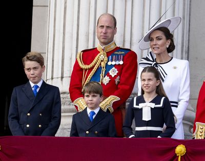 The Wales family at Trooping the Colour 2024