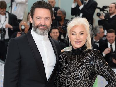 Hugh Jackman and Deborra-lee Furness at the 2023 Met Gala Celebrating "Karl Lagerfeld: A Line Of Beauty", May 01, 2023 in New York City. (Photo by Dimitrios Kambouris/Getty Images for The Met Museum/Vogue)