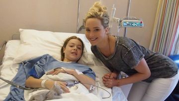 <p _tmplitem="1">Hollywood actress Jennifer Lawrence has taken a break from filming to surprise kids at a children’s hospital in Canada.</p>

<p _tmplitem="1">The 24-year-old is in Montreal filming the latest X-Men film and popped into the Shriners Hospital for Children to meet some young fans.</p>

<p _tmplitem="1"><strong _tmplitem="1">Click through to see photos from the visit.</strong></p>