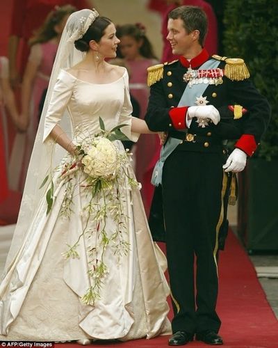 Frederik & PRINCESSE PRINCESS MARY Danmarks kronprinsepar mariage wedding