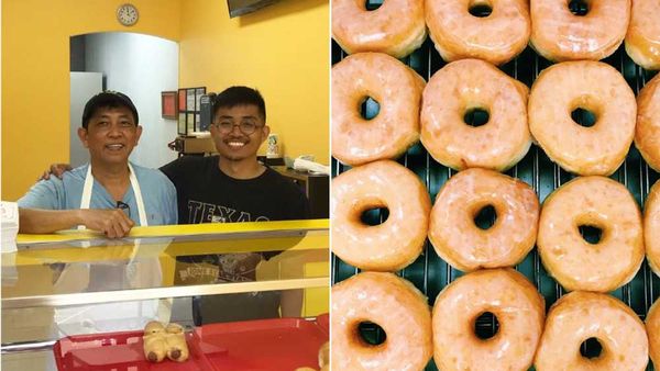 Son's gesture for father's donut shop