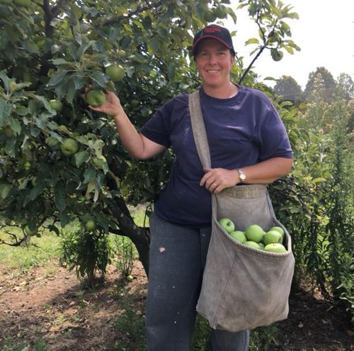 Lynette Rideout is the third generation to run her fruit, vegetable and tree farm in Wollondilly, near Sydney, NSW.