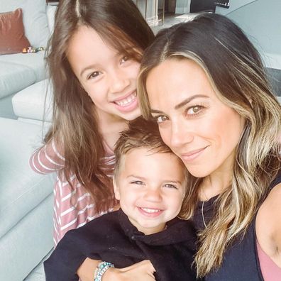 Jana Kramer, Mike Caussin, family, kids, selfie, photo, Instagram