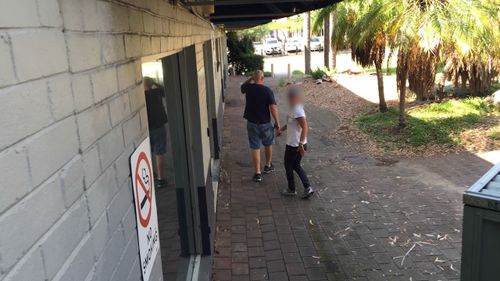 Drug users regularly come into contact with young children walking to and from school near the South Street clinic in Kogarah.