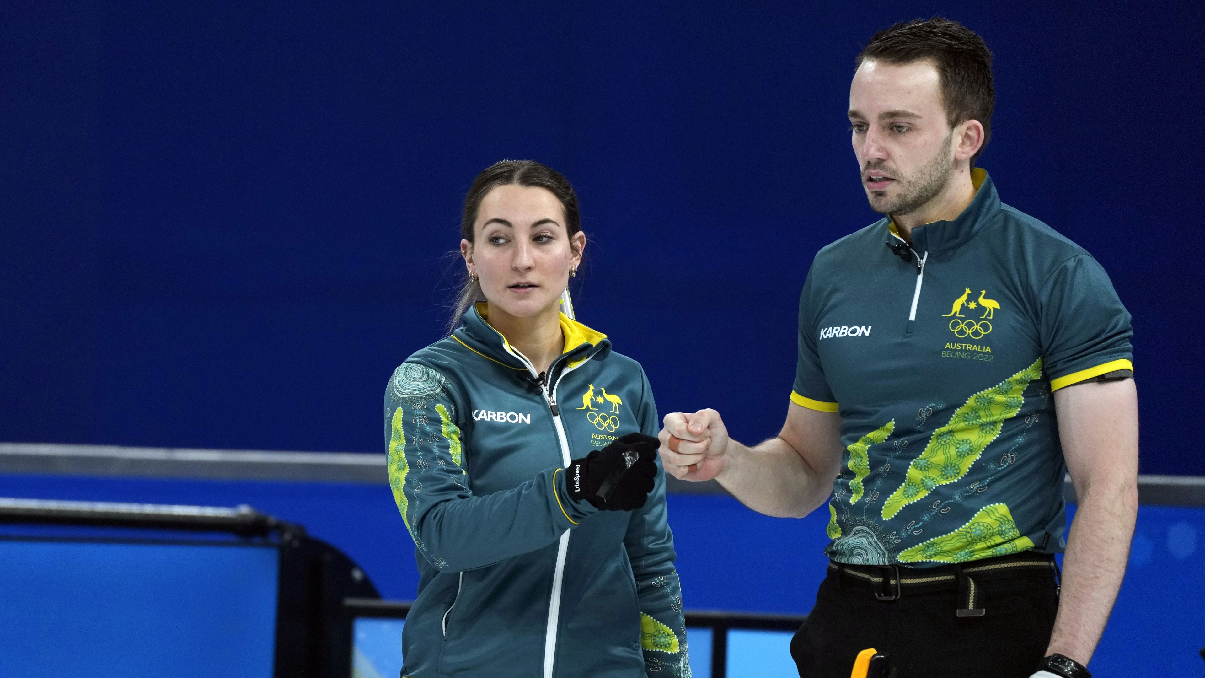 Australian curling pair defeat Switzerland following bizarre Olympics backflip
