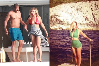 Queen Bey spent her 32nd b'day on a yacht off Stromboli, Italy, with hubby Jay-Z and baby Blue Ivy.<br/><br/>Images: Splash/Instagram/Beyonce