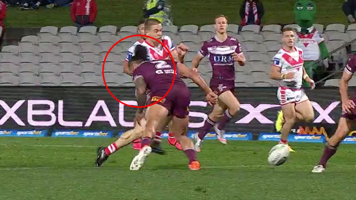 'He's done the ill-disciplined thing': Jorge Taufua sent to the sin bin in Manly's loss to St George 