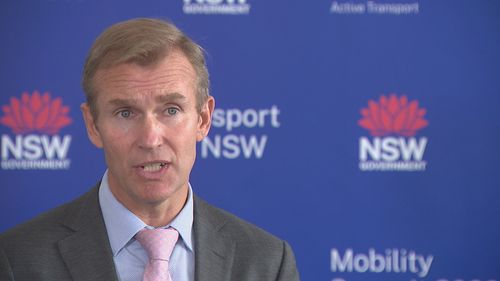 Minister for Active Transport Rob Stokes speaks on e-scooter trial.