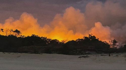 Moreton Island bushfire