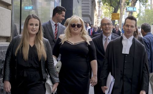 The actor outside Melbourne's Court of Appeal in April this year. (AAP)