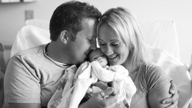 Adoptive parents from Minnesota in the US have captured the emotional moment they met their baby for the first time after a series of fertility issues. <br><br>
The couple had always wanted three children but struggled to have their third child, describing the previous pregnancies as “brutal”.
Sarah and David Olson took along their friend and photographer Kristen Prosser of <a href=" http://kristenannephotography.com/">Kristen Anne Photography</a>
 to capture the moment they met their daughter for the first time. (Kristen Anne Photography)