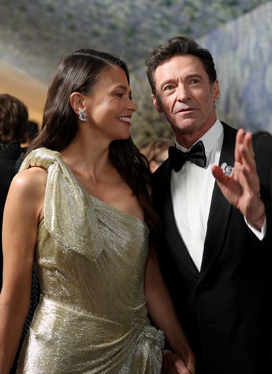 NEW YORK, NEW YORK - MAY 04: (L-R) Sutton Foster and Hugh Jackman attend the 2026 Met Gala celebrating "Costume Art" at the Metropolitan Museum of Art on May 04, 2026 in New York City.  (Photo by Matt Winkelmeyer/MG26/Getty Images for The Met Museum/Vogue)