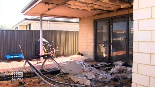 Neighbours have helped rescue the family living next-door when their house caught fire as they slept in Wellard, Perth
