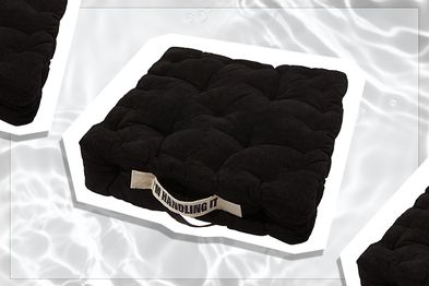 9PR: Typo Floor Cushion, Black