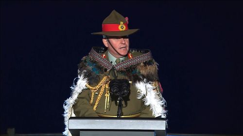 Major General John Boswell, Chief of Army delivers the Call to Remembrance on behalf of the New Zealand Defence Force.