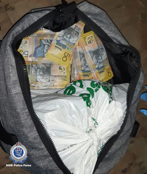 NSW Police allegedly found large amounts of cash, after raiding an Annandale storage locker and a Bondi hotel room.