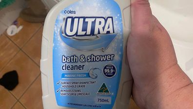 Coles Ultra bath and shower cleaner