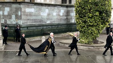 Speakers of the House of Lords arrives at Westminster Abbey for coronation