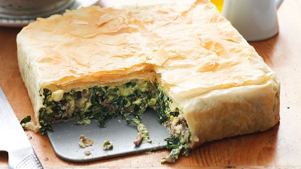 Lamb spanakopita