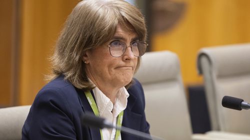 Governor of the Reserve Bank of Australia, Michele Bullock, during a Senate estimates hearing