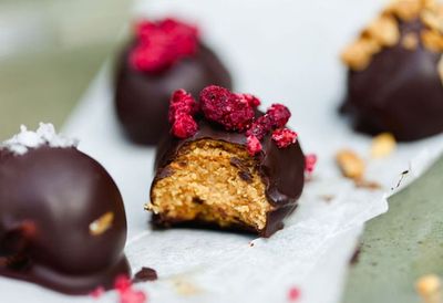 <a href="http://kitchen.nine.com.au/2016/05/20/10/49/ff-peanut-butter-truffles" target="_top">F&amp;F peanut butter truffles</a><br />
<br />
<a href="http://kitchen.nine.com.au/2016/11/29/14/54/tasty-truffle-treats-to-roll-away-your-blues" target="_top">More truffle recipes</a>
