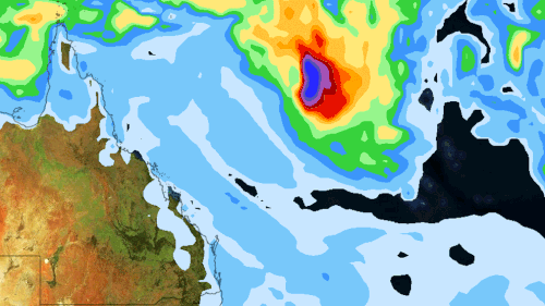 A low pressure system is forecast to bring more rain to north Queensland. (Weatherzone)