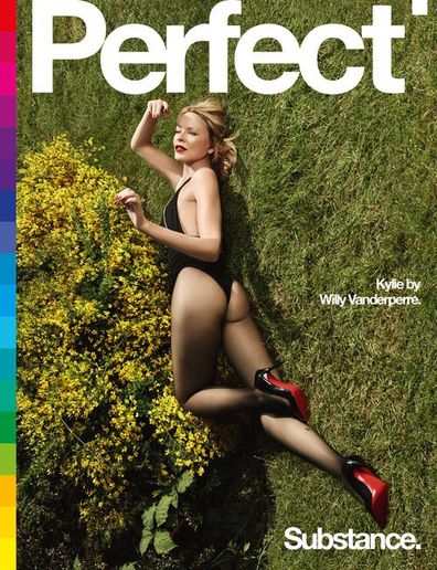 Kylie Minogue on the cover of Perfect Magazine.