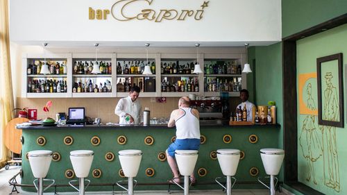 The lobby of the Hotel Capri in Havana, Cuba. (AP)
