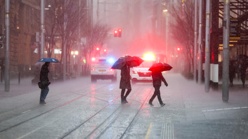 Clima chuvoso, Sydney. 20 de agosto de 2025.