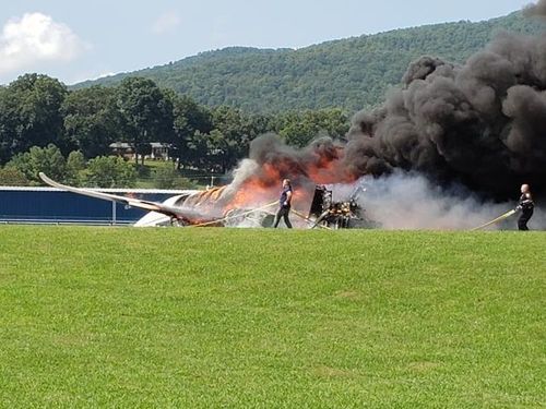 Earnhardt, his wife and three others escaped serious injury when their plane crashed off a runway and burst into flames.