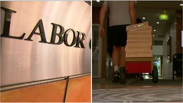 ICAC officers have spent the morning collecting boxes from the NSW Labor Party's Sydney offices.