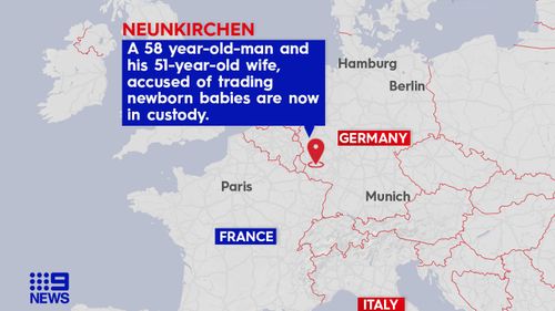 German police arrest couple suspected of trading newborn babies