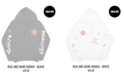 Kylie Jenner, Rise and Shine, hoodies, merchandise, sold out