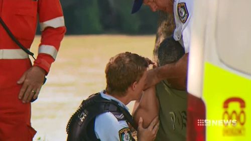 Three men were flung into the Hawkesbury River in a jetski accident.