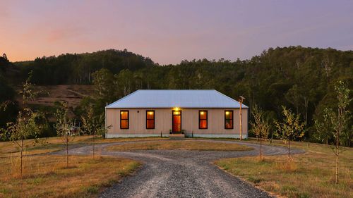 The home was built by Jiri Lev, who had no prior experience in construction, in six months.