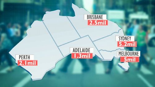 Sydney had seven of the ten most densely-populated areas at June 2018.
