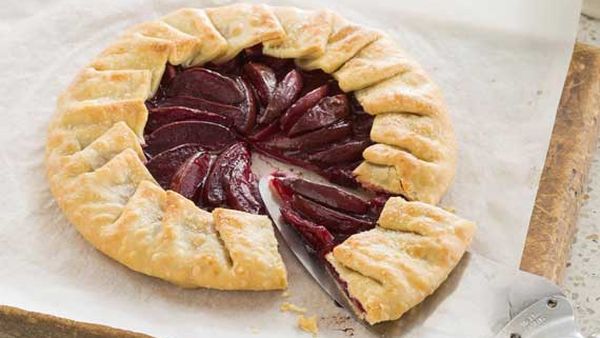 Easy plum galette