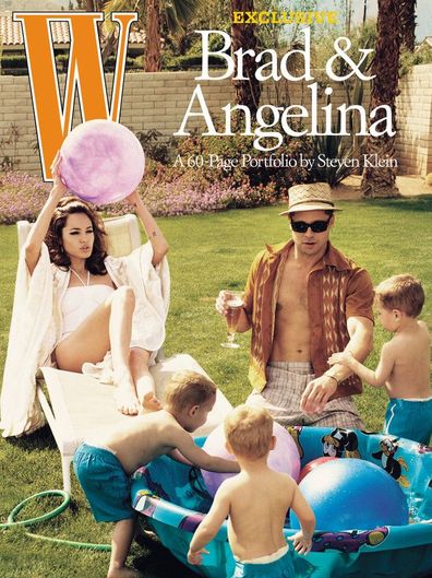 Brad Pitt and Angelina Jolie on W Magazine.