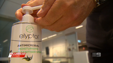Tim O'Connor is the CEO of Elyptol Hand Sanitiser. Although he created it many years before coronavirus existed, he said the pandemic is what's really launched his business, particularly in Australia and America.