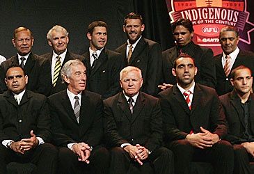 Adam Goodes was named in the Indigenous Team of the Century in what position?