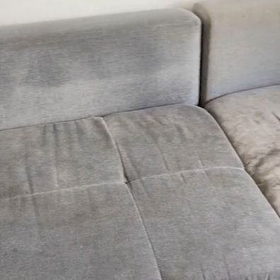 TikTok cleaning hack sofa