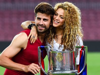 Shakira and Gerard Pique Nou on May 30, 2015 in Barcelona, Spain.
