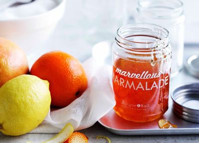 Orange and ruby grapefruit marmalade