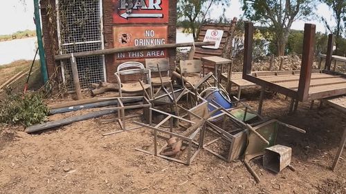 Western Australia Kimberley floodwaters at Fitzroy Crossing