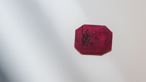 The world's most valuable stamp sold for A$10.75 million at Sotheby's.