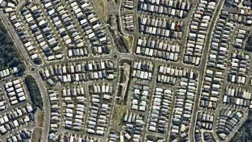 Nearmap shows how bushland has made way for neat rows of homes. 