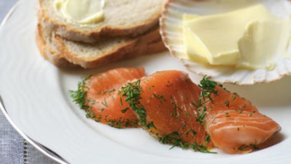 Orange & star anise salmon gravlax