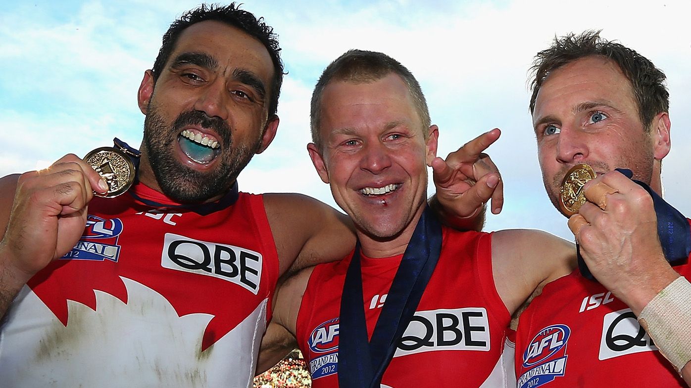 Priceless moment with Adam Goodes dug up as Jedd Busslinger realises AFL draft dream